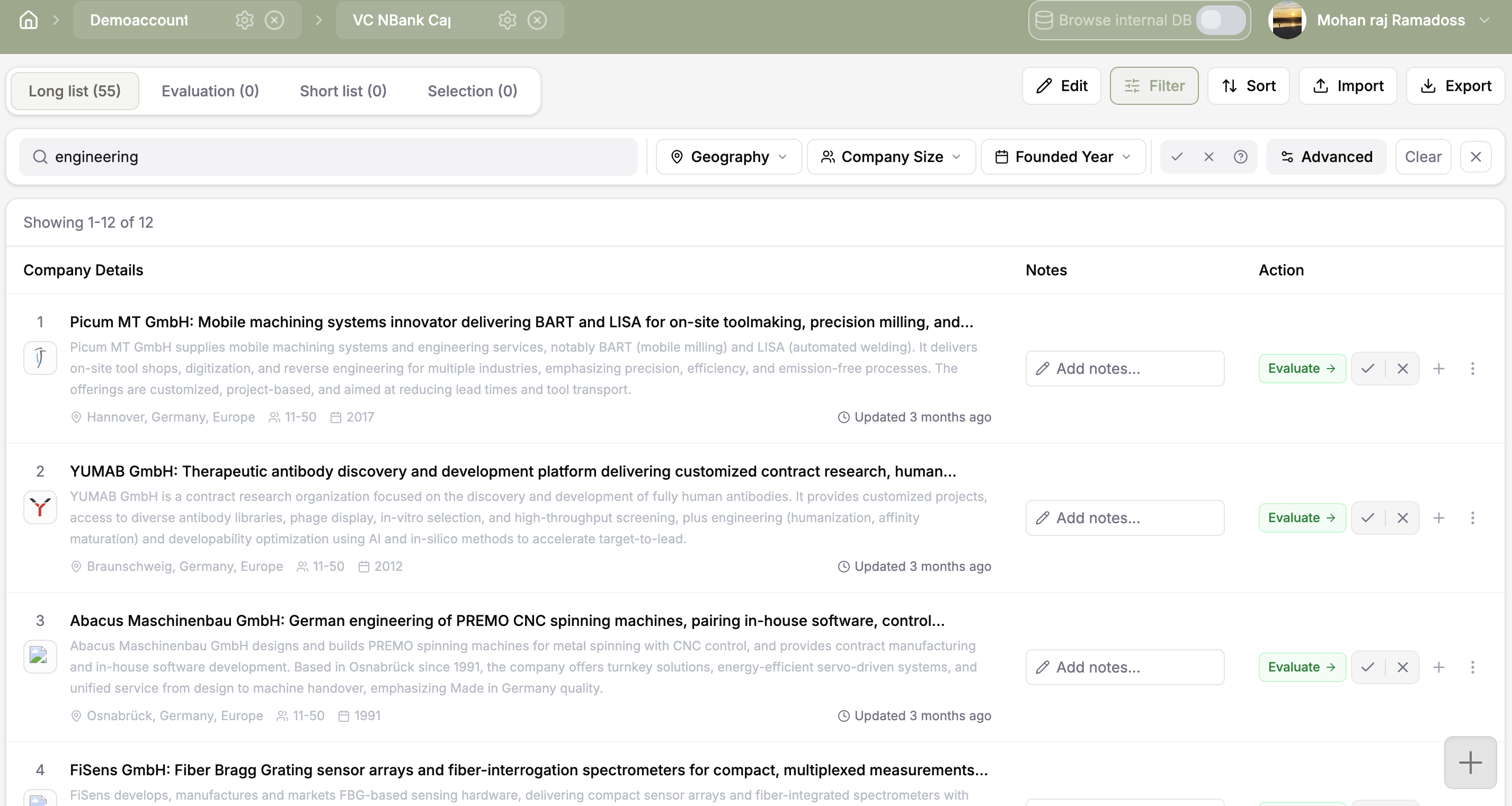 An Integrated Company Database