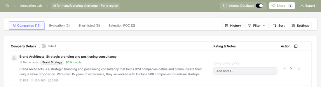 An Integrated Startup Database (Optional)
